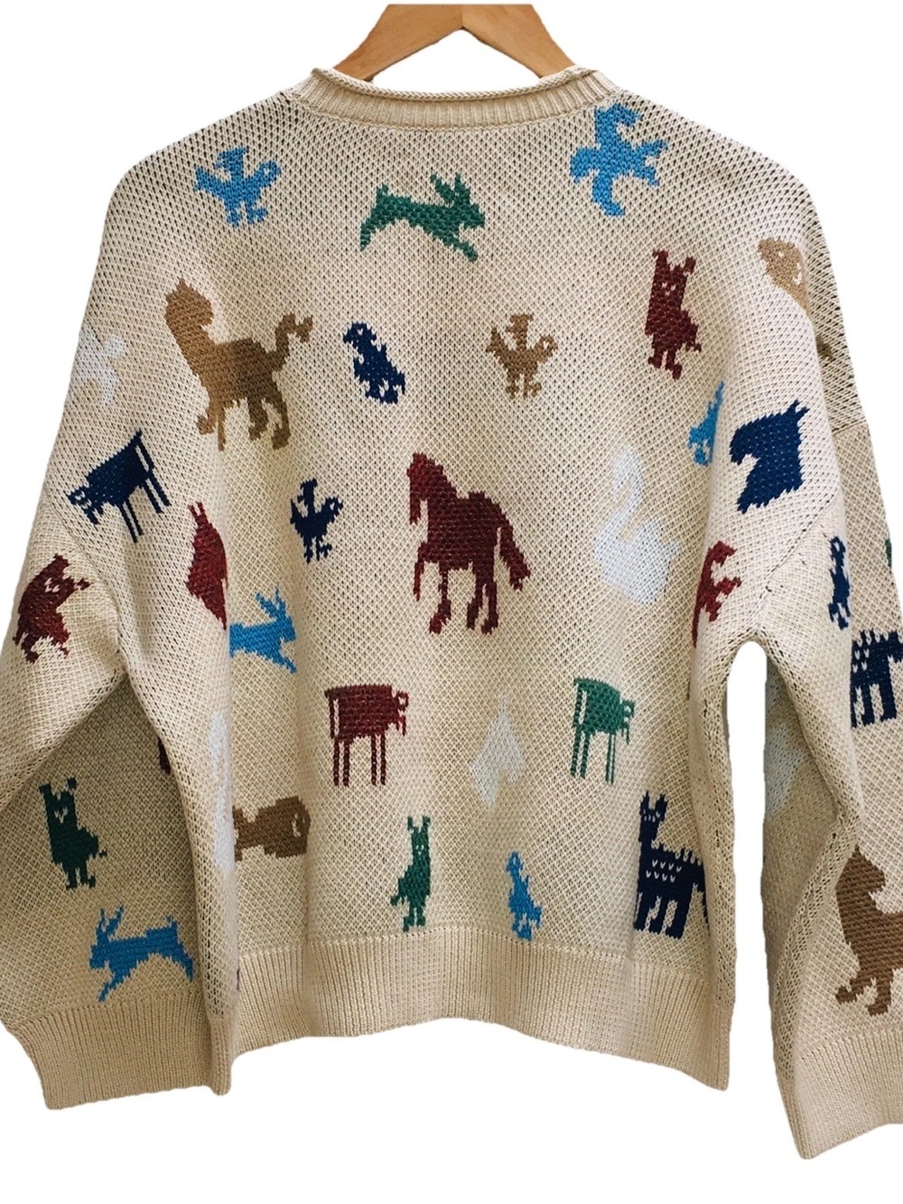 The Great. Pictograph Roll Neck Pullover Sweater Cream NWT Size 2 $395. - Picture 5 of 9